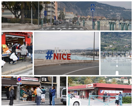 Primo giorno di 'stop totale' in Francia: ecco le immagini dalla Costa Azzurra, al confine poche code (Foto)