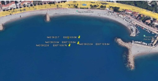 Fotografie di rifiuti e corpi morti presenti sul sito Loulou bas I. Fonte: DDTM06 — Mare Nostrum