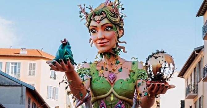 La Regina e il Re del Carnevale di Nizza del 2026