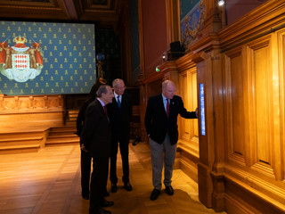 Sequenza inaugurale, Museo oceanografico di Monaco, 24 ottobre 2025 © Philippe Fitte / Institut océanographique. Sequenza inaugurale, Museo oceanografico di Monaco, 24 ottobre 2025 © Philippe Fitte / Institut océanographique.