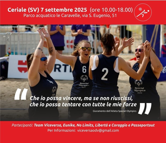 Al Parco Caravelle torneo Beach Volley Special Olympics Al Parco Caravelle torneo Beach Volley Special Olympics