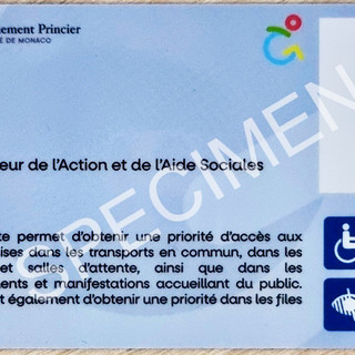 Monaco, disponibile il nuovo modello di carta prioritaria per disabili