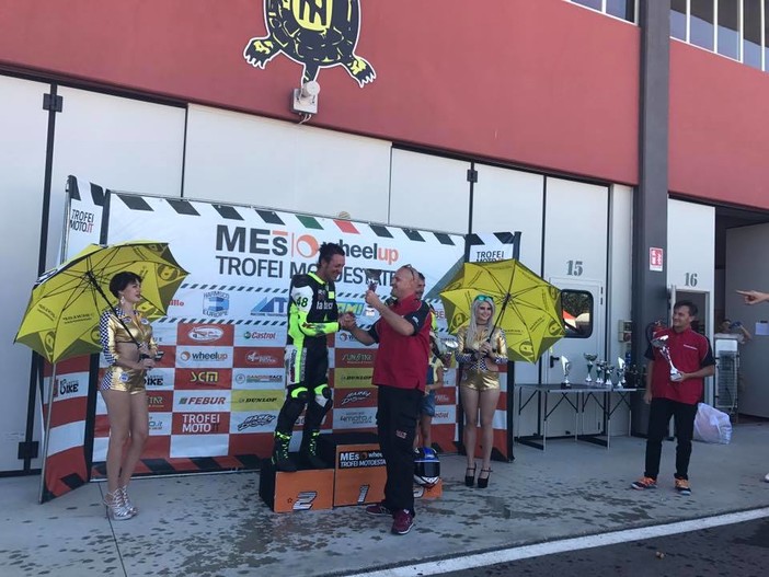 Francesco Curinga sulla griglia di partenza di Cervesina