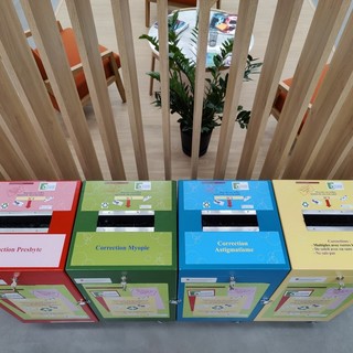 All'ingresso della galleria commerciale di Fontvieille saranno sistemati 4 cassoni per raccogliere gli occhiali