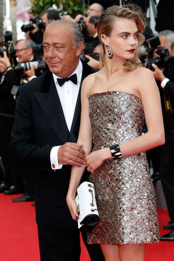 Cara Delevingne: diamanti tatuati e indossati (de Grisogono) al red carpet Cara Delevingne: diamanti tatuati e indossati (de Grisogono) al red carpet