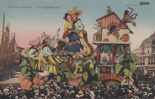 Le carte postali del carnevale di Nizza, fonte Archives Nice Côtes d’Azur