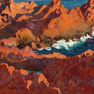 Jean-Baptiste Armand Guillaumin, Île de Besse, Agay, vers 1895, huile sur toile, 73 x 92 cm, collection privée © Galerie d’art Alexis Pentcheff de Marseille