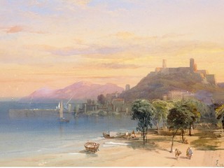Eugène Fromentin, Cannes, les allées, 1852, aquarelle sur carton, 28,5 x 47,5 cm, Musée des explorations du monde, Cannes, inv. N° 19990.33.1 © photo C. Germain