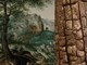 Détail, Martin Van Valckenborch (Louvain, 1535 – Frankfurt, 1612), &quot;Extensive Landscape with a River on the Valley&quot;, De Jonckheere Gallery / Détail, Philippe Pastor (Monaco, 1961-), &quot;Les Arbres Brûlés&quot;, bronze, 2018
