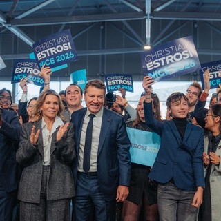 La manifestazione di avvio della campagna elettorale di Christian Estrosi