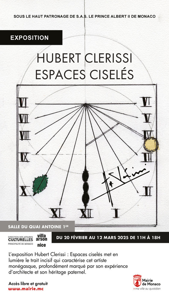 Mostra dell'artista Hubert Clerissi nella Sala d'Esposizione di Quai Antoine 1er a Monaco Mostra dell'artista Hubert Clerissi nella Sala d'Esposizione di Quai Antoine 1er a Monaco