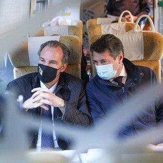 Christian Estrosi e Renaud Muselier sulla Cuneo - Nizza