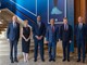 Da sinistra a destra: Robert Calcagno, Isabelle Berro-Amadeï, Wallace Cosgrow (Seychelles), il Dott. Onorevole Arvin Boolell (Mauritius), S.E. Christophe Mirmand e Xavier Prache. © Philippe Fitte / Explorations de Monaco.