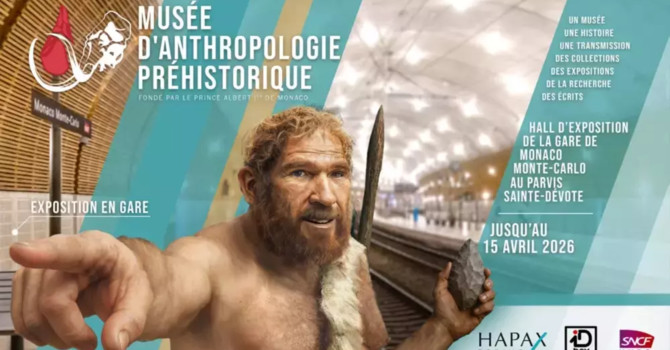 “Exposition à la Gare SNCF de Monaco” dedicata alla preistoria del Principato