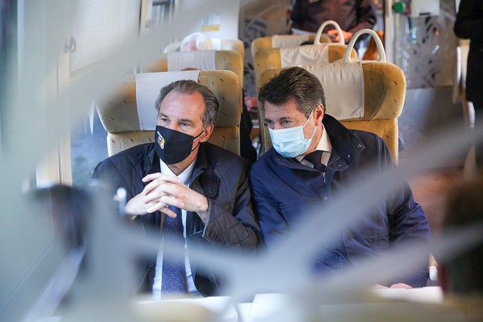 Christian Estrosi e Renaud Muselier sulla Cuneo - Nizza