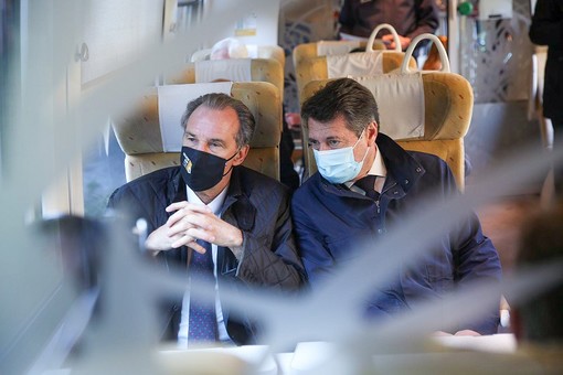 Christian Estrosi e Renaud Muselier sulla Cuneo - Nizza