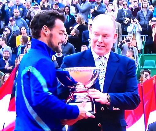 Tennis: l'impresa di Fabio Fognini a Montecarlo, dai complimenti del Principe e di Pietrangeli alle sue dichiarazioni &quot;Grazie a tutti&quot;