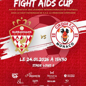Barbagiuans di Monaco vs Cirque FC alla FIGHT AIDS CUP allo Stade Louis II