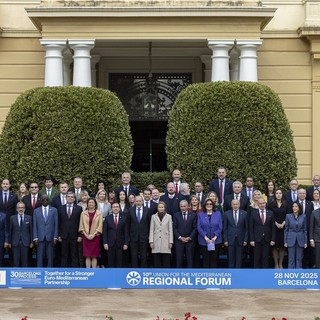 I rappresentanti dei 43 Paesi membri dell’Unione per il Mediterraneo riuniti a Barcellona per il 10° Forum regionale, in occasione del lancio del nuovo “Patto per la Méditerranée”.