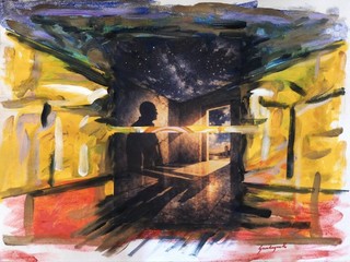 Opera pittorica “Il Cielo in una stanza” di Francesco Guadagnuolo- In memoria di Gino Paoli. Opera pittorica “Il Cielo in una stanza” di Francesco Guadagnuolo- In memoria di Gino Paoli.
