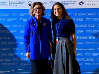 La delegazione monégasca composta da S.E. Catherine Fautrier-Rousseau, Ambasciatore di Monaco in Spagna, e da Tatiana El Khoury, Terzo Segretario presso il Dipartimento delle Relazioni Estere e della Cooperazione.