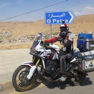 Franco Ballatore è arrivato a Petra: settima meraviglia