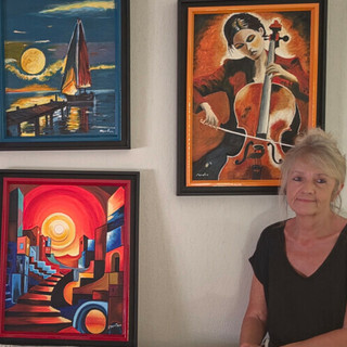 © Esposizione di pittura di Françoise Morellon