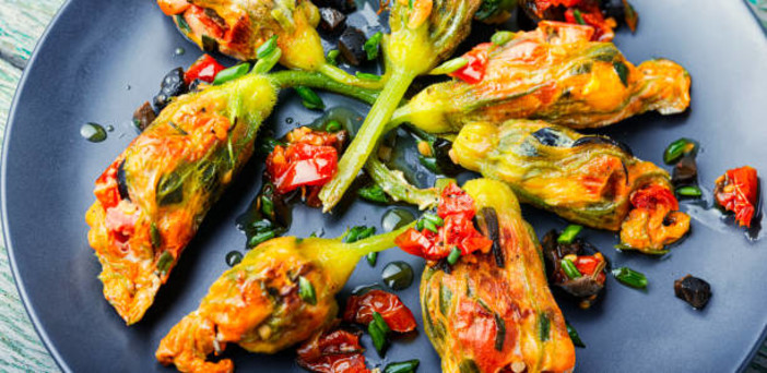 Fleurs de courgettes farcis Fleurs de courgettes farcis