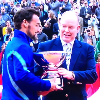Tennis: l'impresa di Fabio Fognini a Montecarlo, dai complimenti del Principe e di Pietrangeli alle sue dichiarazioni &quot;Grazie a tutti&quot;