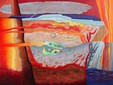 HENRI BAVIÉRA : Amboréa / Acrylique sur toile - 115 x 162 cm - 2020