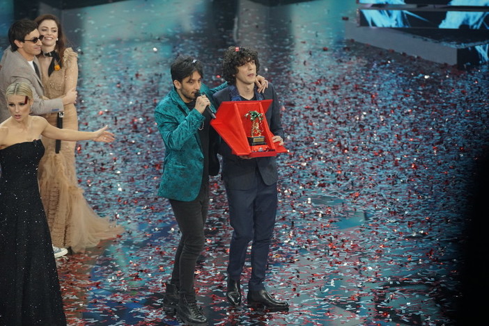 Ermal Meta e Fabrizio Moro, vincitori del Festival di Sanremo
