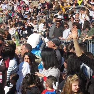 Una tribuna del Carnevale di Nizza edizione 2019