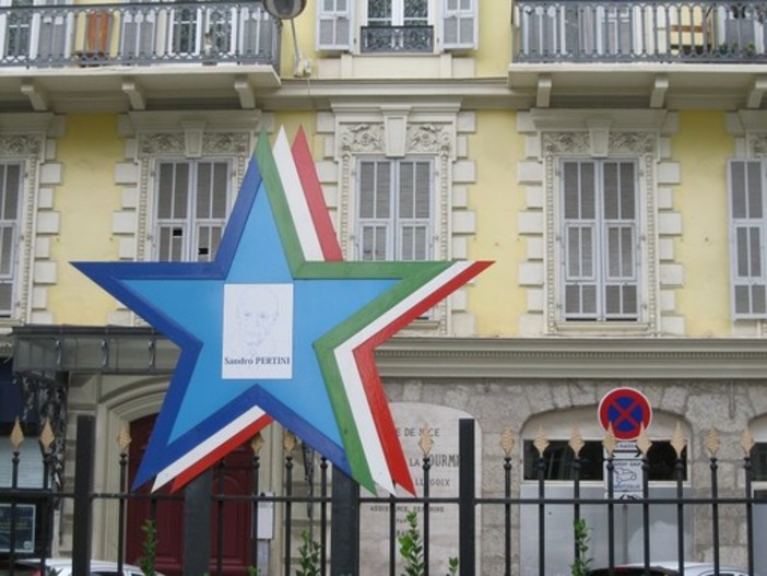 Giardini Wilson a Nizza, la "stella" dedicata a Sandro Pertini
