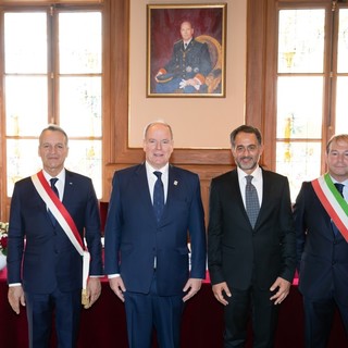 SAS il Principe Alberto con le autorità italiane e monegasche