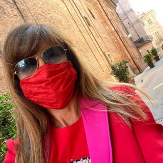 Mascherine in passerella, fotografie di Agata Pagani