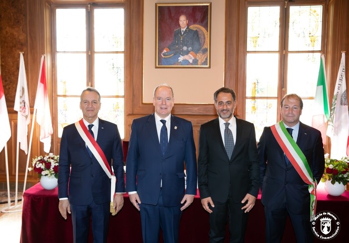 SAS il Principe Alberto con le autorità italiane e monegasche