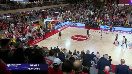Sold out ieri sera al Gaston Medecin per gara-5 di Euroleague (Fotot: Sky Sport) Sold out ieri sera al Gaston Medecin per gara-5 di Euroleague (Fotot: Sky Sport)