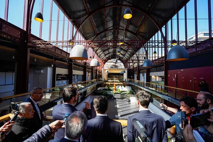 Lavori in corso alla Gare du Sud che riaprirà a giugno Lavori in corso alla Gare du Sud che riaprirà a giugno