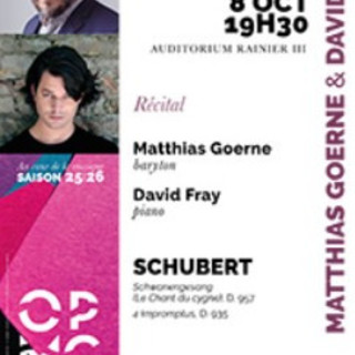 Matthias Goerne illumina la settimana dell’Orchestre Philharmonique de Monte-Carlo con Schwanengesang di Schubert