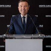 Stéphane Valeri, Presidente e Amministratore Delegato della Société des Bains de Mer durante la conferenza stampa di presentazione dei risultati del Gruppo. Stéphane Valeri, Presidente e Amministratore Delegato della Société des Bains de Mer durante la conferenza stampa di presentazione dei risultati del Gruppo.