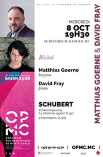 Matthias Goerne illumina la settimana dell’Orchestre Philharmonique de Monte-Carlo con Schwanengesang di Schubert Matthias Goerne illumina la settimana dell’Orchestre Philharmonique de Monte-Carlo con Schwanengesang di Schubert