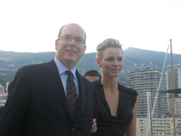 S.A.S. Alberto II e Charlene Wittstock al Jumping International di Monte-Carlo S.A.S. Alberto II e Charlene Wittstock al Jumping International di Monte-Carlo