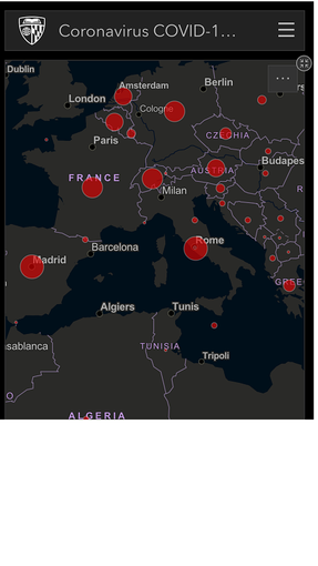 Coronavirus: seguire l’infezione su una mappa interattiva