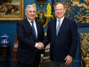 Il Principe Alberto con il Ministro italiano Tajani (Foto Palais Princier de Monaco)