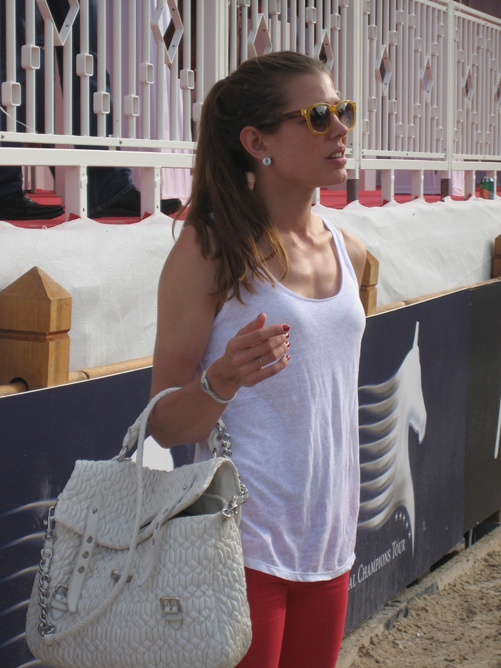 Bellissima Charlotte Casiraghi al Jumping International Montecarlo