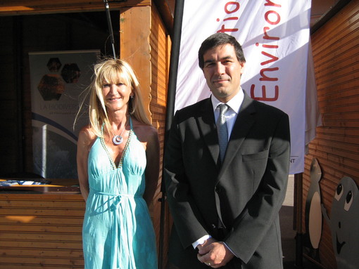 Sylvie Savoca e il direttore Cyril Gomez