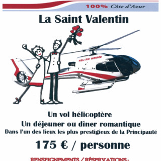 Monte-Carlo: a San Valentino si vola con Héli-Air Monaco e l’Hotel Columbus