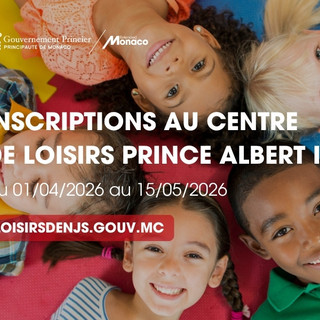 Apertura delle iscrizioni 2026-2027 al Centro Ricreativo Prince Albert II