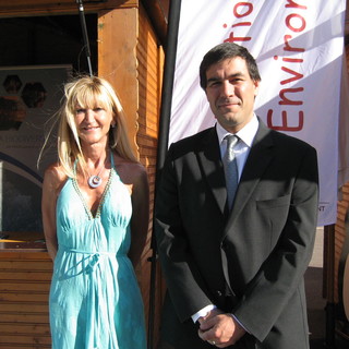 Sylvie Savoca e il direttore Cyril Gomez