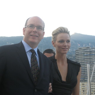 S.A.S. Alberto II e Charlene Wittstock al Jumping International di Monte-Carlo